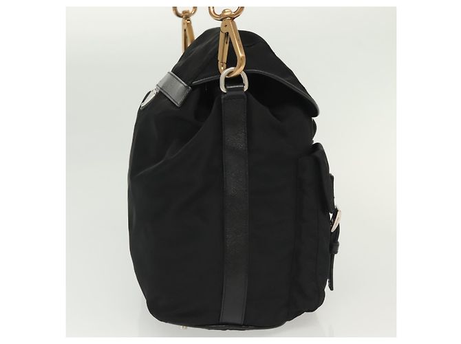 Borsa a Spalla PRADA Nylon Nero Argento Autentica yk19273A - vista 4