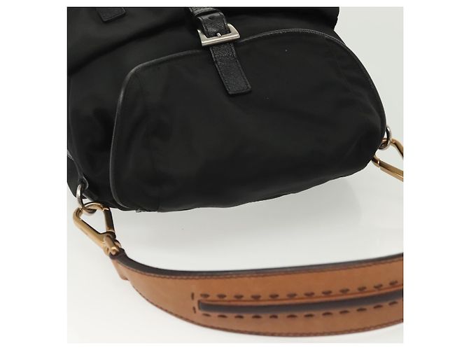 Borsa a Spalla PRADA Nylon Nero Argento Autentica yk19273A - vista 6