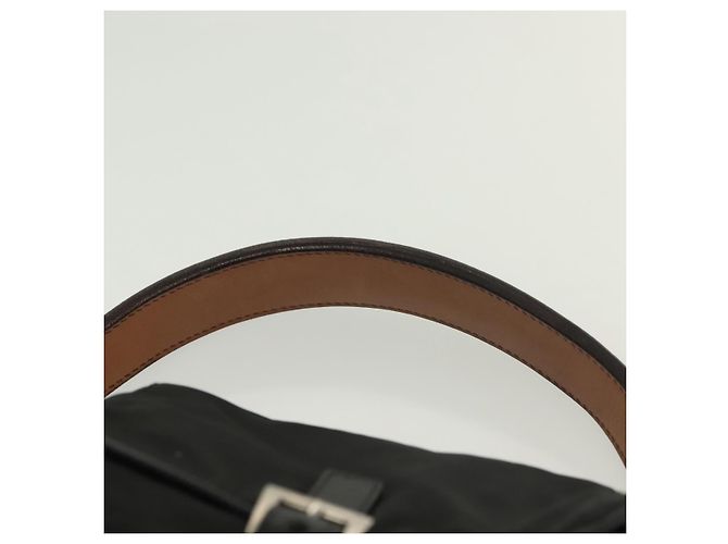 Borsa a Spalla PRADA Nylon Nero Argento Autentica yk19273A - vista 8