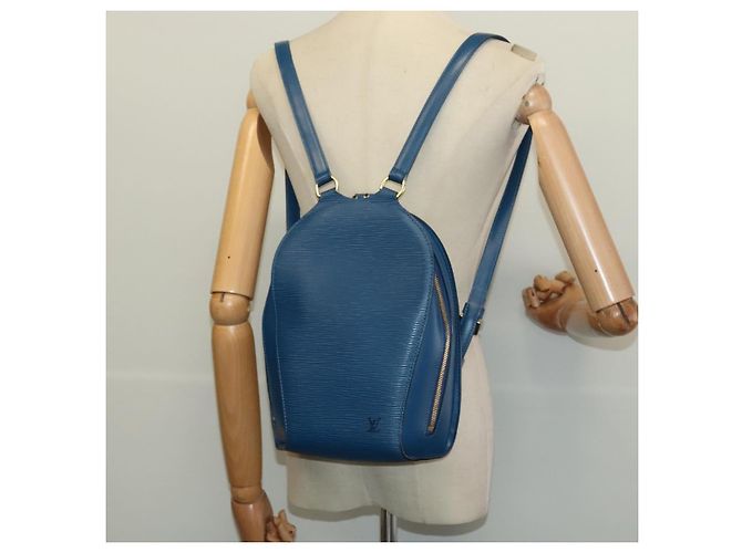 LOUIS VUITTON Zaino Epi Mabillon Blu M52235 LV Auth 140323A - vista 21