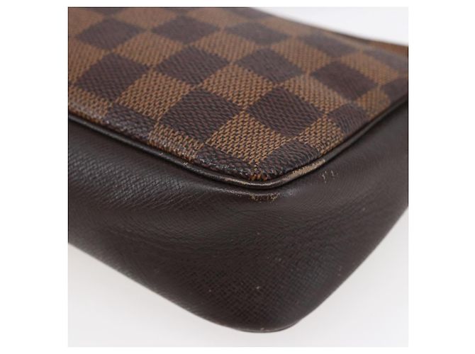 LOUIS VUITTON Pochette per il Trucco Damier Ebene N51982 LV Auth BA6543A - vista 14