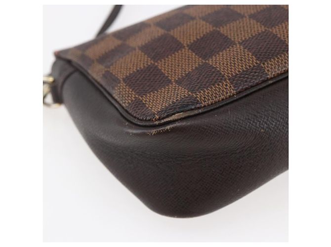 LOUIS VUITTON Pochette per il Trucco Damier Ebene N51982 LV Auth BA6543A - vista 15