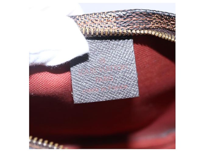 LOUIS VUITTON Pochette per il Trucco Damier Ebene N51982 LV Auth BA6543A - vista 18