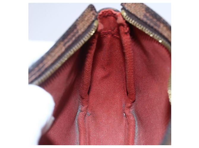LOUIS VUITTON Pochette per il Trucco Damier Ebene N51982 LV Auth BA6543A - vista 20