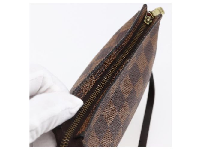 LOUIS VUITTON Pochette per il Trucco Damier Ebene N51982 LV Auth BA6543A - vista 6