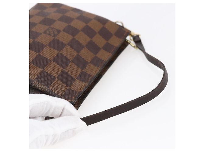 LOUIS VUITTON Pochette per il Trucco Damier Ebene N51982 LV Auth BA6543A - vista 7