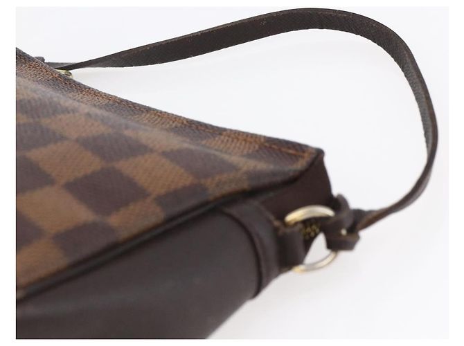 LOUIS VUITTON Pochette per il Trucco Damier Ebene N51982 LV Auth BA6543A - vista 8