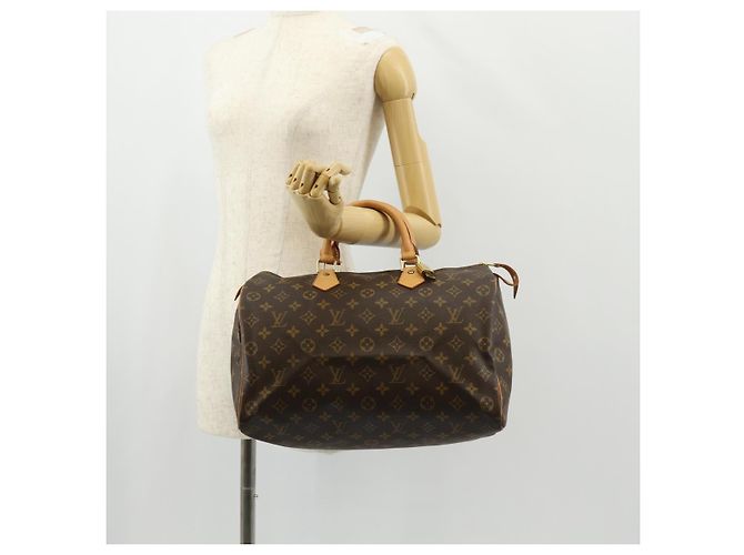 LOUIS VUITTON Borsa a Mano Monogram Speedy 35 M41524 LV Auth 149613V Monogramma - vista 25