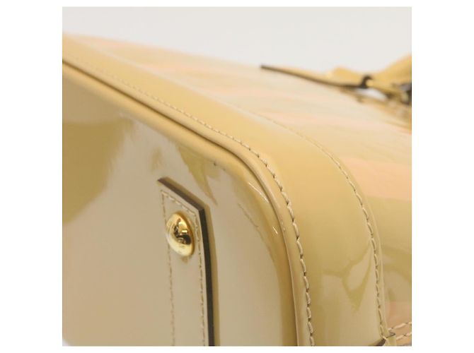 LOUIS VUITTON Vernis Rayures Alma BB Borsa a Mano 2in1 Beige Rosa M90970 Auth ai678M - vista 16
