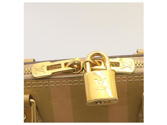 LOUIS VUITTON Vernis Rayures Alma BB Borsa a Mano 2in1 Beige Rosa M90970 Auth ai678M - vista 18