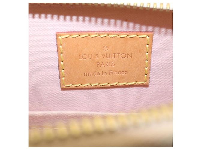 LOUIS VUITTON Vernis Rayures Alma BB Borsa a Mano 2in1 Beige Rosa M90970 Auth ai678M - vista 20