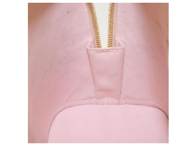 LOUIS VUITTON Vernis Rayures Alma BB Borsa a Mano 2in1 Beige Rosa M90970 Auth ai678M - vista 22