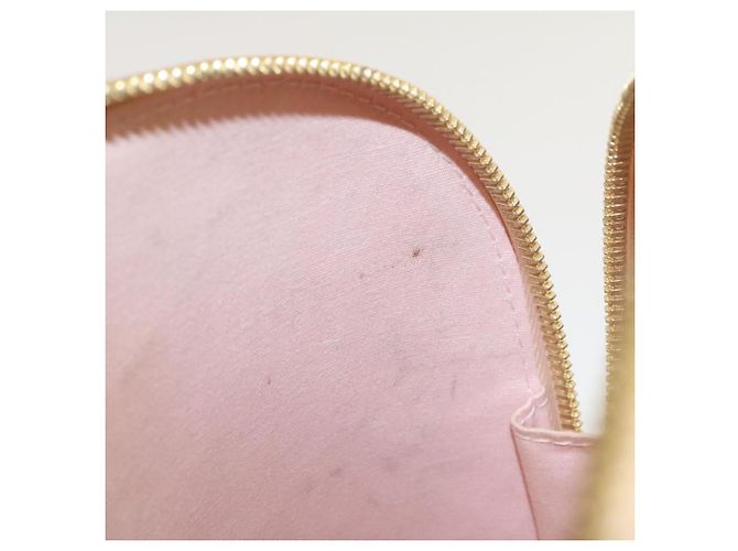 LOUIS VUITTON Vernis Rayures Alma BB Borsa a Mano 2in1 Beige Rosa M90970 Auth ai678M - vista 23