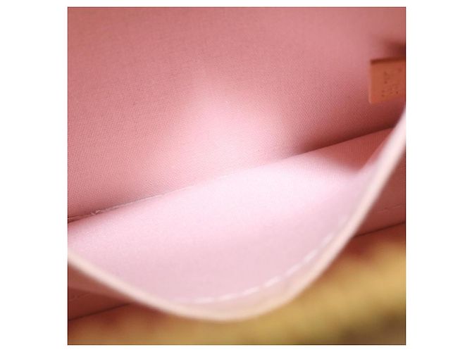 LOUIS VUITTON Vernis Rayures Alma BB Borsa a Mano 2in1 Beige Rosa M90970 Auth ai678M - vista 24