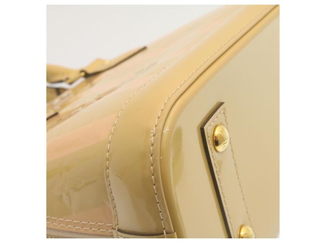 LOUIS VUITTON Vernis Rayures Alma BB Borsa a Mano 2in1 Beige Rosa M90970 Auth ai678M - vista 9
