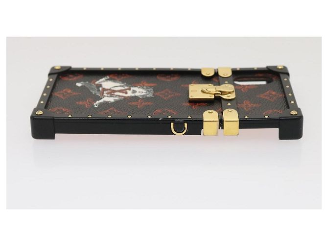 Custodia per iPhone Trunk Cat Eye Monogram Trasformata LOUIS VUITTON M63891 Auth 29562M Nero - vista 3