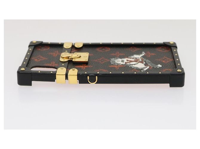 Custodia per iPhone Trunk Cat Eye Monogram Trasformata LOUIS VUITTON M63891 Auth 29562M Nero - vista 5