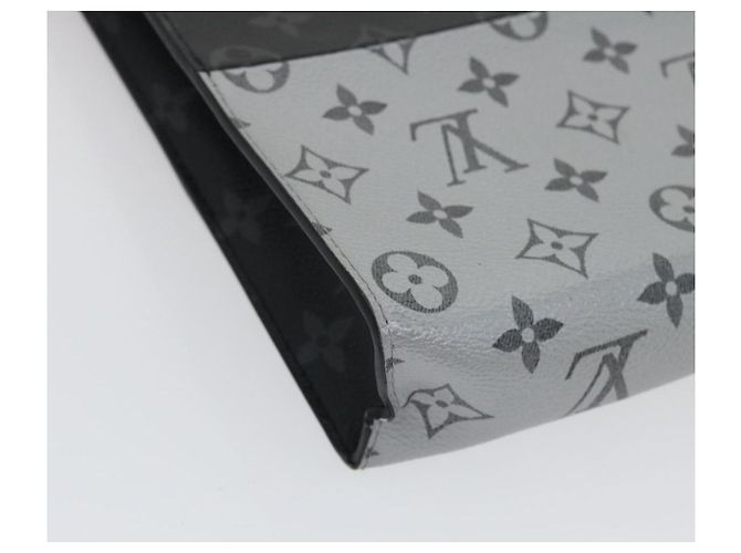 LOUIS VUITTON Pochette Voyage MM Monogram Split Borsa Clutch M63039 LV Auth ak168V Nero Argento - vista 16