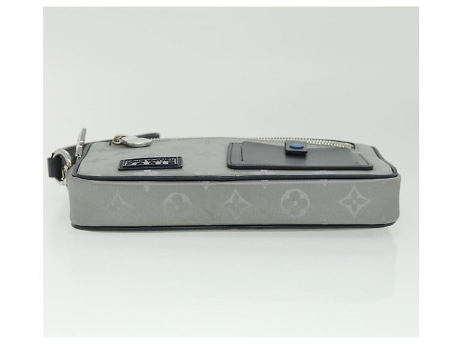 LOUIS VUITTON Borsa Clutch Satellite Alpha Monogramma Argento M44171 LV Auth 32344V - vista 6