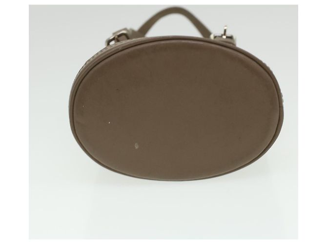 LOUIS VUITTON Borsa a mano Little bucket in satin Monogram Beige M92145 LV Auth am3521V - vista 5