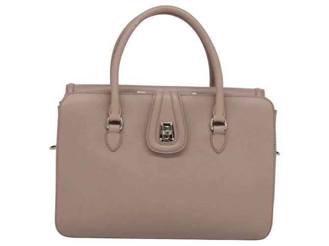 Bolso de mano Miu Miu de cuero 2 en 1 rosa plata Auth sw284V - vista 13