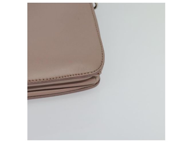 Bolso de mano Miu Miu de cuero 2 en 1 rosa plata Auth sw284V - vista 15
