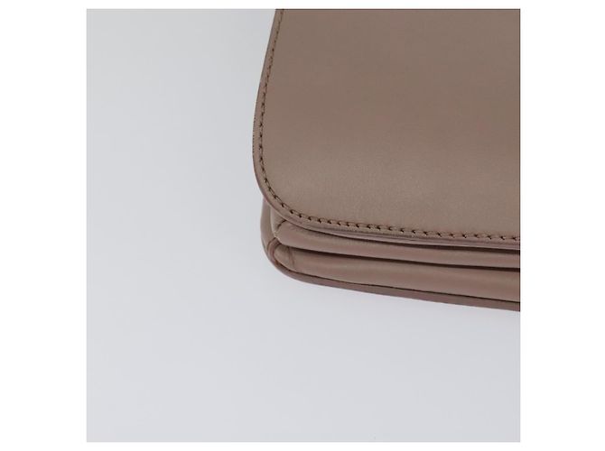 Bolso de mano Miu Miu de cuero 2 en 1 rosa plata Auth sw284V - vista 16