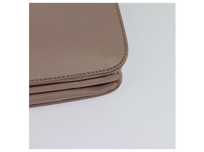 Bolso de mano Miu Miu de cuero 2 en 1 rosa plata Auth sw284V - vista 17