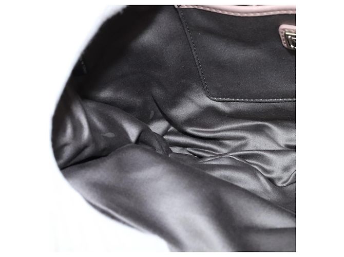 Bolso de mano Miu Miu de cuero 2 en 1 rosa plata Auth sw284V - vista 22