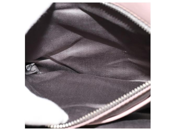 Bolso de mano Miu Miu de cuero 2 en 1 rosa plata Auth sw284V - vista 23