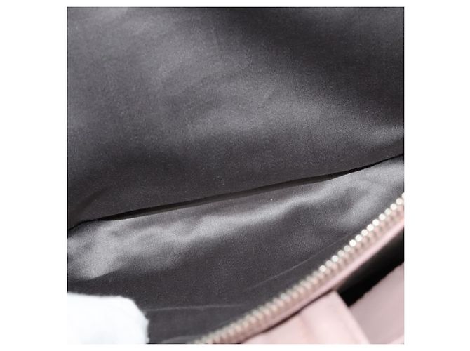 Bolso de mano Miu Miu de cuero 2 en 1 rosa plata Auth sw284V - vista 24