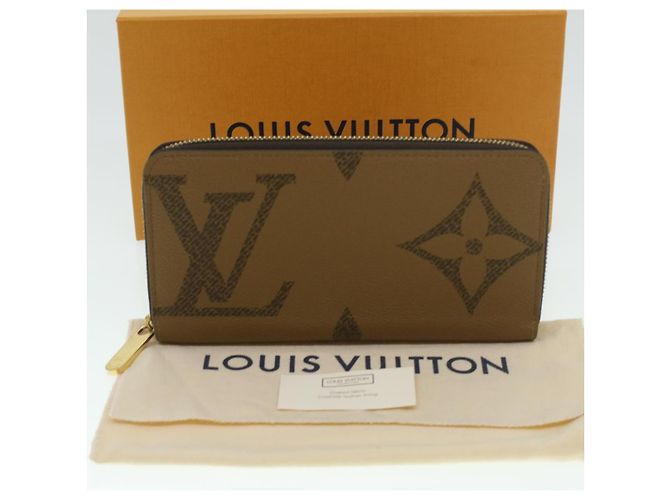 Zippy PORTFEUILLE LONG ZIPPÉ MONOGRAM GIANT RÉVERSIBLE LOUIS VUITTON M69353 LV Auth 38075M - vue 12