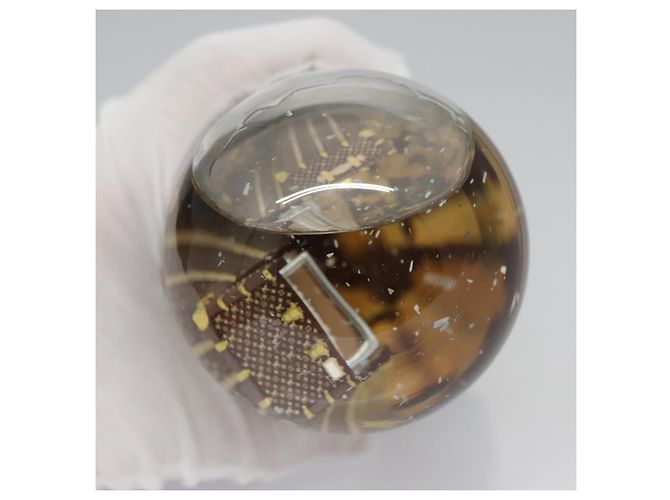 LOUIS VUITTON Wardrobe Trunk Snow Globe 2009 limited year Clear LV Auth 100750M - view 5