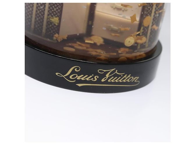 LOUIS VUITTON Wardrobe Trunk Snow Globe 2009 limited year Clear LV Auth 100750M - view 9