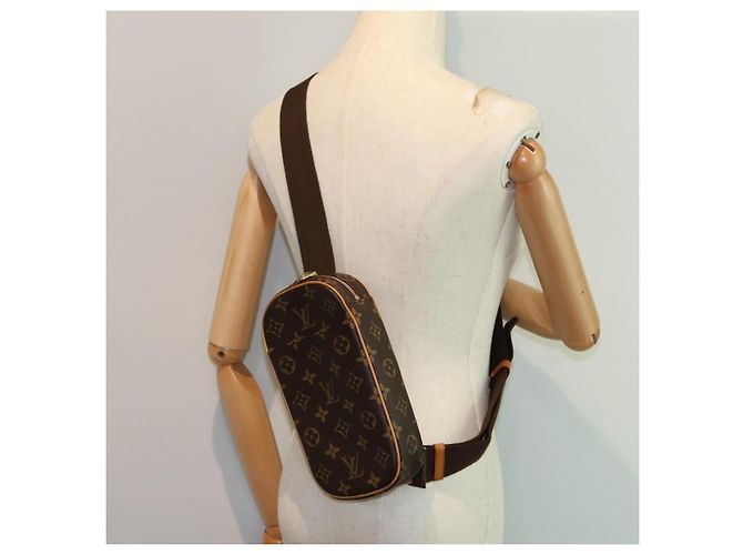 LOUIS VUITTON Monogram Pochette Gange Schultertasche M51870 LV Auth 77702V Monogramm - Ansicht 22