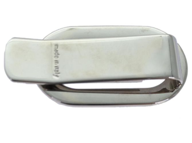 Clip per soldi in metallo GUCCI Argento Auth am6487V - vista 3