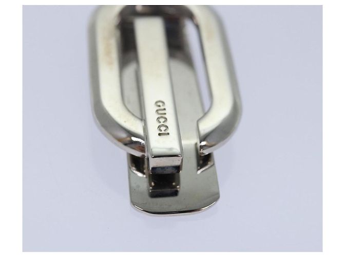 Clip per soldi in metallo GUCCI Argento Auth am6487V - vista 5