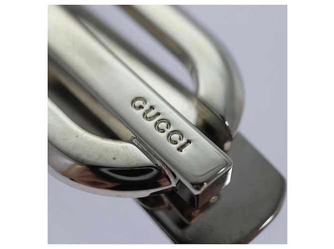 Clip per soldi in metallo GUCCI Argento Auth am6487V - vista 8