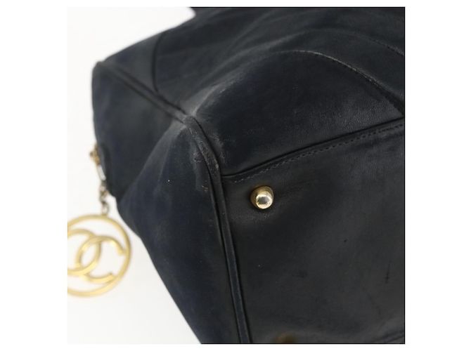 CHANEL Handtasche aus Lammleder Schwarz Gold CC Auth bs11142 Golden - Ansicht 13