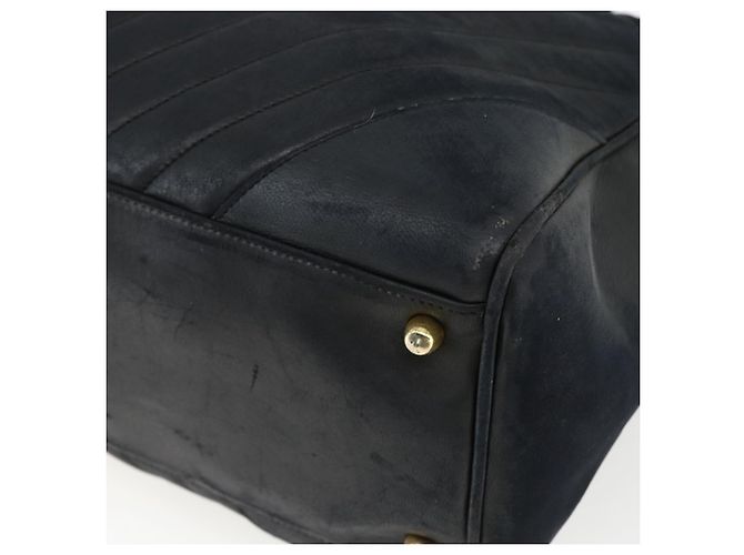 CHANEL Handtasche aus Lammleder Schwarz Gold CC Auth bs11142 Golden - Ansicht 14