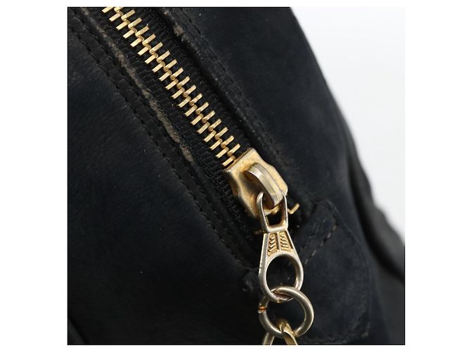 CHANEL Handtasche aus Lammleder Schwarz Gold CC Auth bs11142 Golden - Ansicht 17