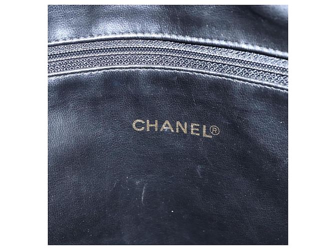 CHANEL Handtasche aus Lammleder Schwarz Gold CC Auth bs11142 Golden - Ansicht 18