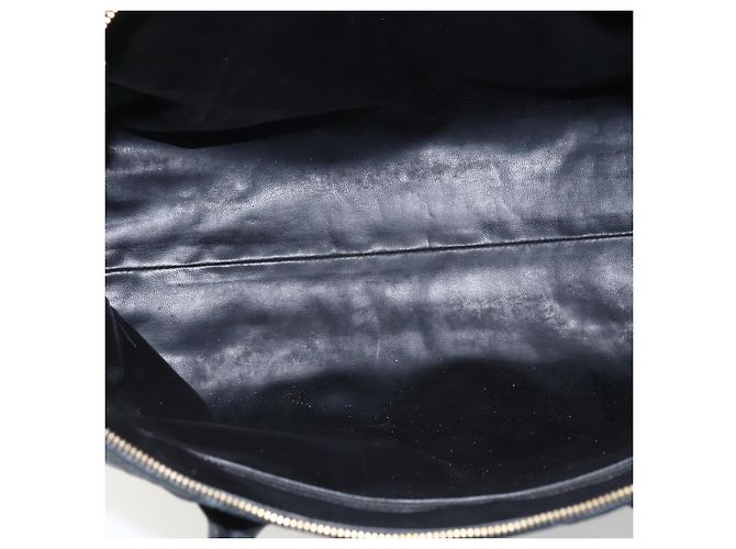 CHANEL Handtasche aus Lammleder Schwarz Gold CC Auth bs11142 Golden - Ansicht 19