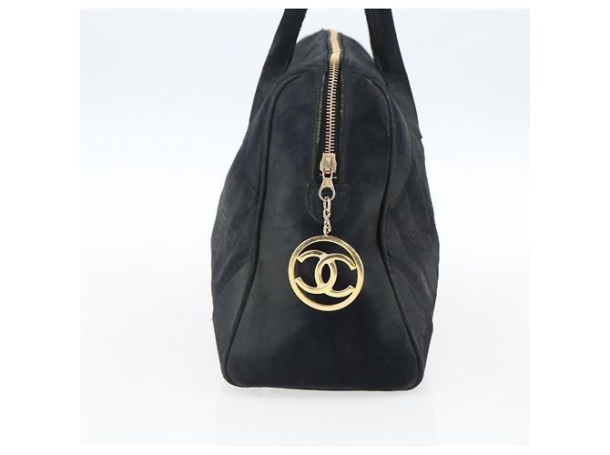CHANEL Handtasche aus Lammleder Schwarz Gold CC Auth bs11142 Golden - Ansicht 4