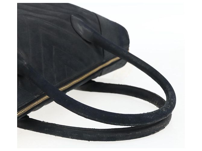 CHANEL Handtasche aus Lammleder Schwarz Gold CC Auth bs11142 Golden - Ansicht 7