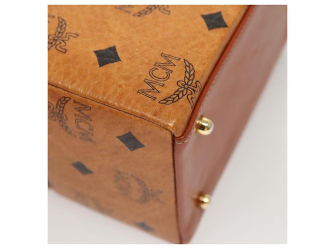 Bolsa MCM Logogram Vicetos em couro PVC 2 em 1 marrom dourado Auth 124762A - vista 16