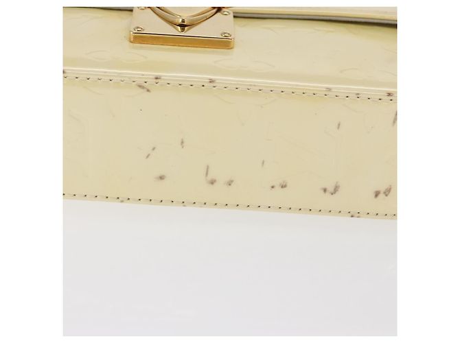 LOUIS VUITTON Borsa da Strada Malibu Monogram Vernis Perle M91507 LV Auth 142836 - vista 11