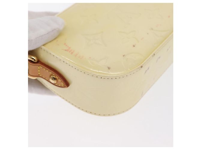 LOUIS VUITTON Borsa da Strada Malibu Monogram Vernis Perle M91507 LV Auth 142836 - vista 14
