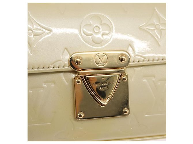 LOUIS VUITTON Borsa da Strada Malibu Monogram Vernis Perle M91507 LV Auth 142836 - vista 16