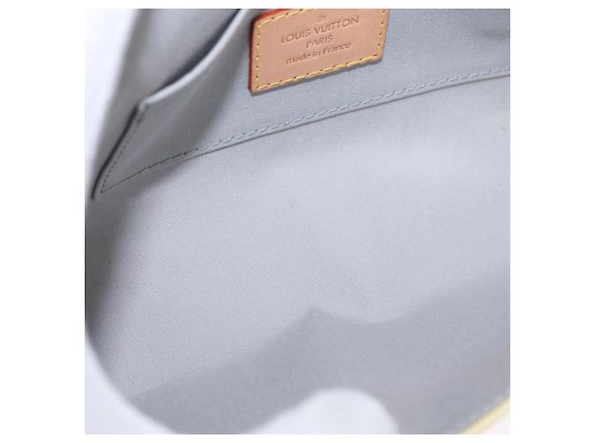 LOUIS VUITTON Borsa da Strada Malibu Monogram Vernis Perle M91507 LV Auth 142836 - vista 19
